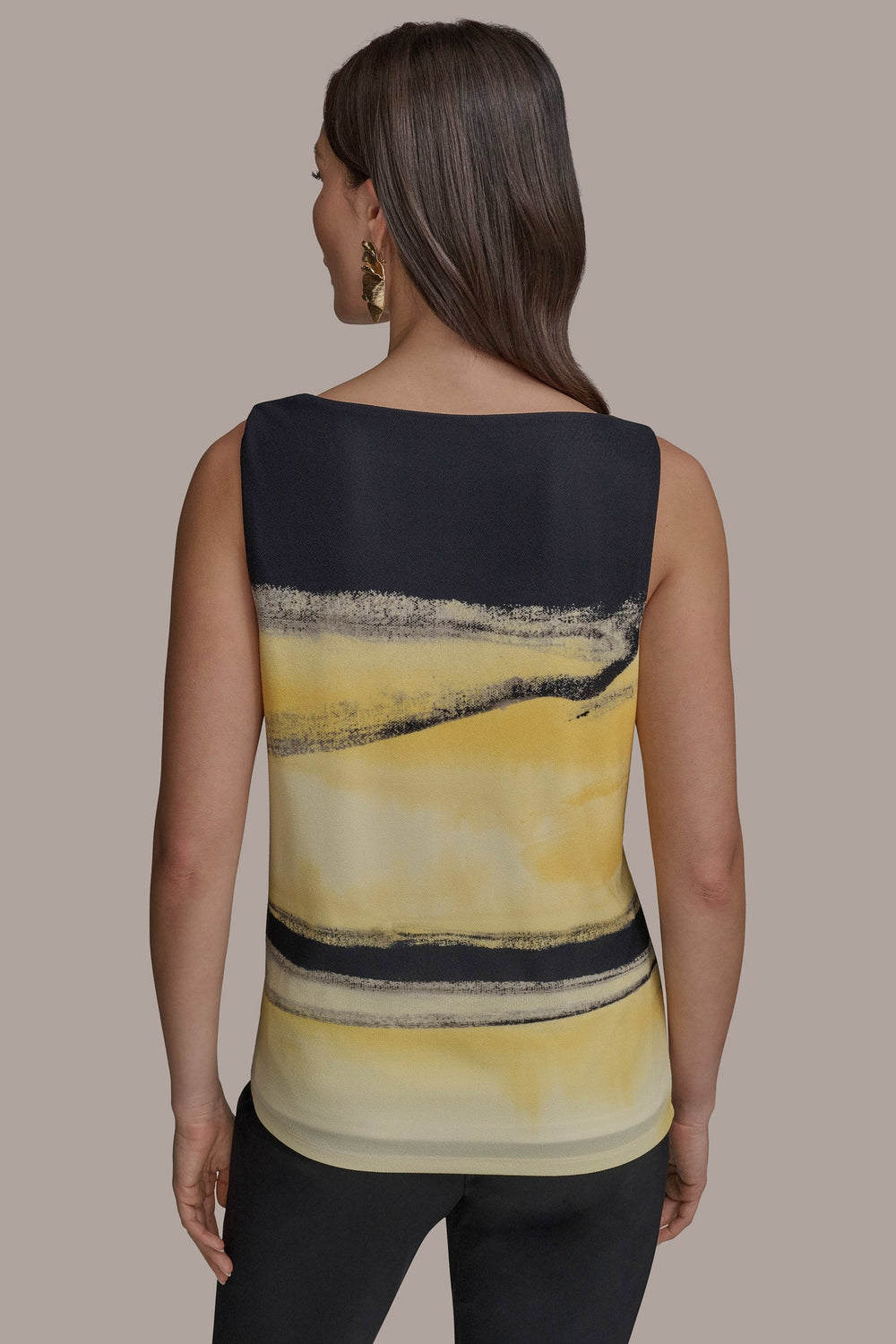 Donna Karan | PART SLEEVELESS WITH U-HARDWARE NECK