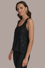 Donna Karan | SHELL WITH SEQUIN DETAIL