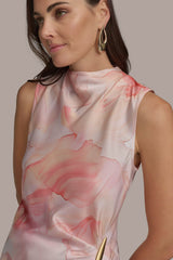 Donna Karan | PART SLEEVELESS WITH HARDWARE WAIST