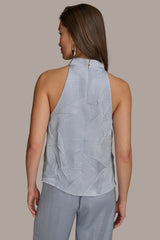 Donna Karan | TEXTURED TOP WITH ANGLED HEM