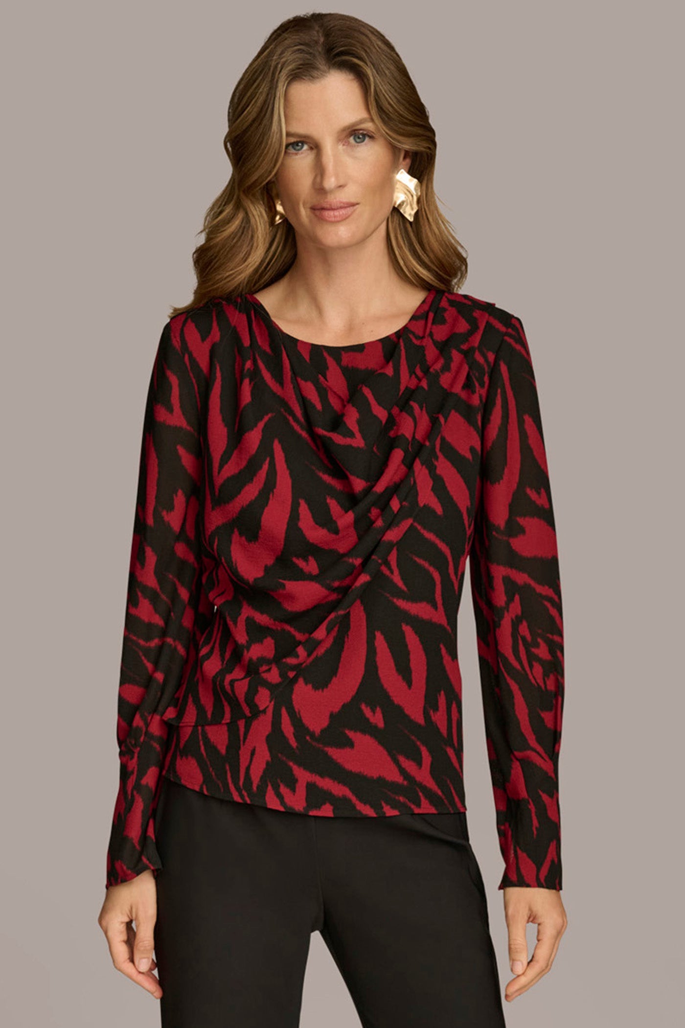 Donna Karan | PRINT WIDE CUFF TOP
