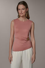 Donna Karan | ASYMMETRIC KNIT TOP