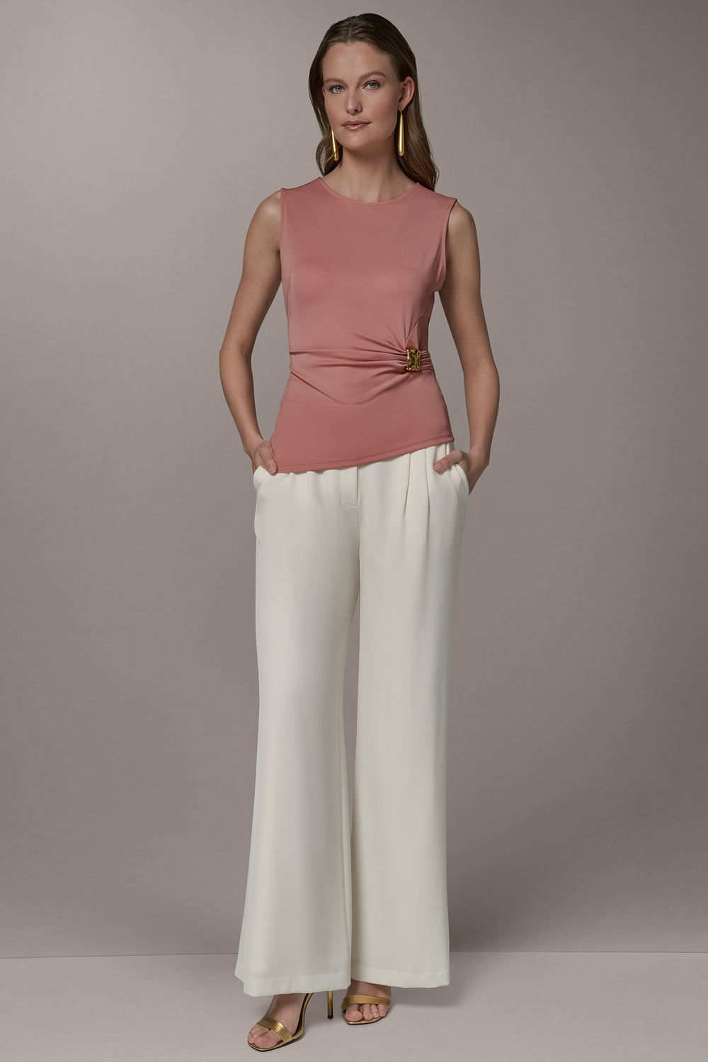 Donna Karan | ASYMMETRIC KNIT TOP