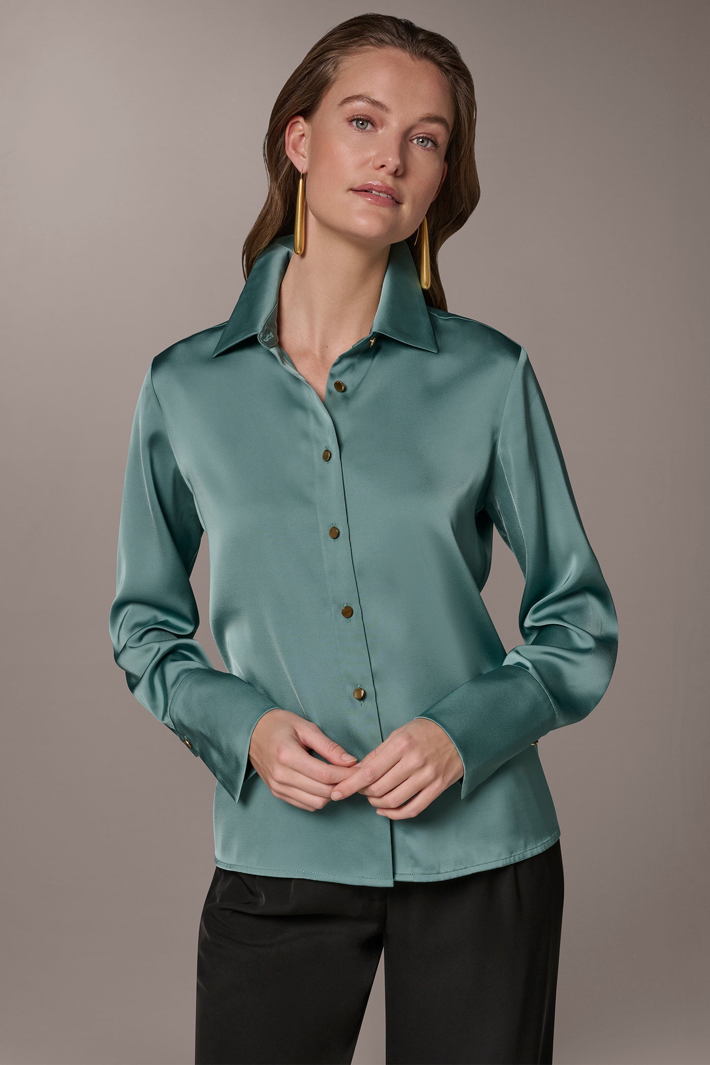 Donna Karan | SATIN BLOUSE