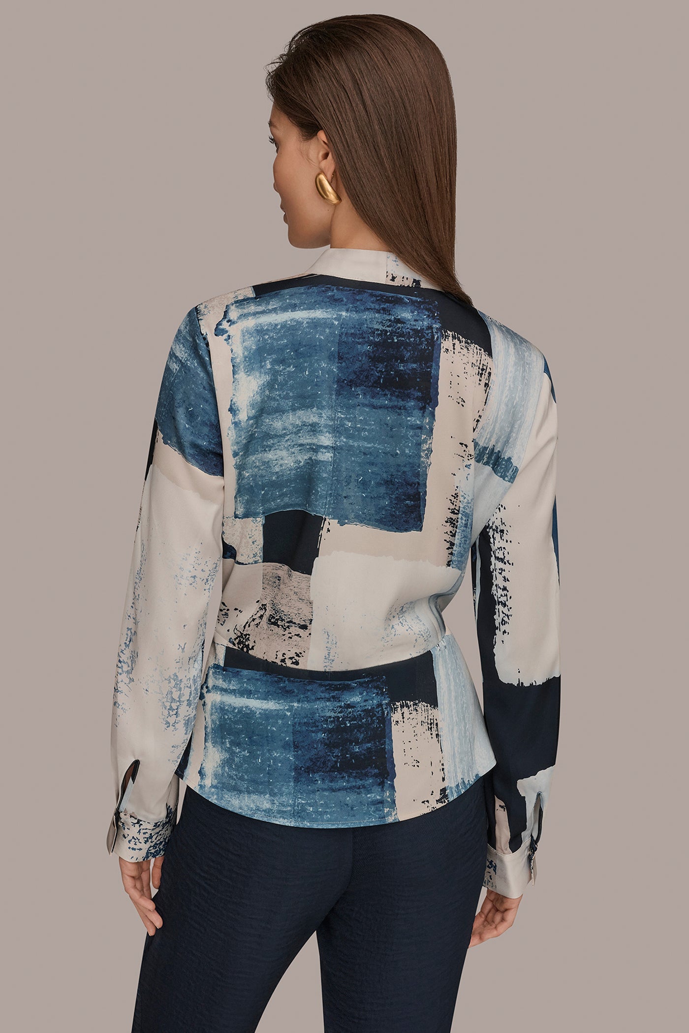 Donna Karan | FAUX WRAP BLOUSE