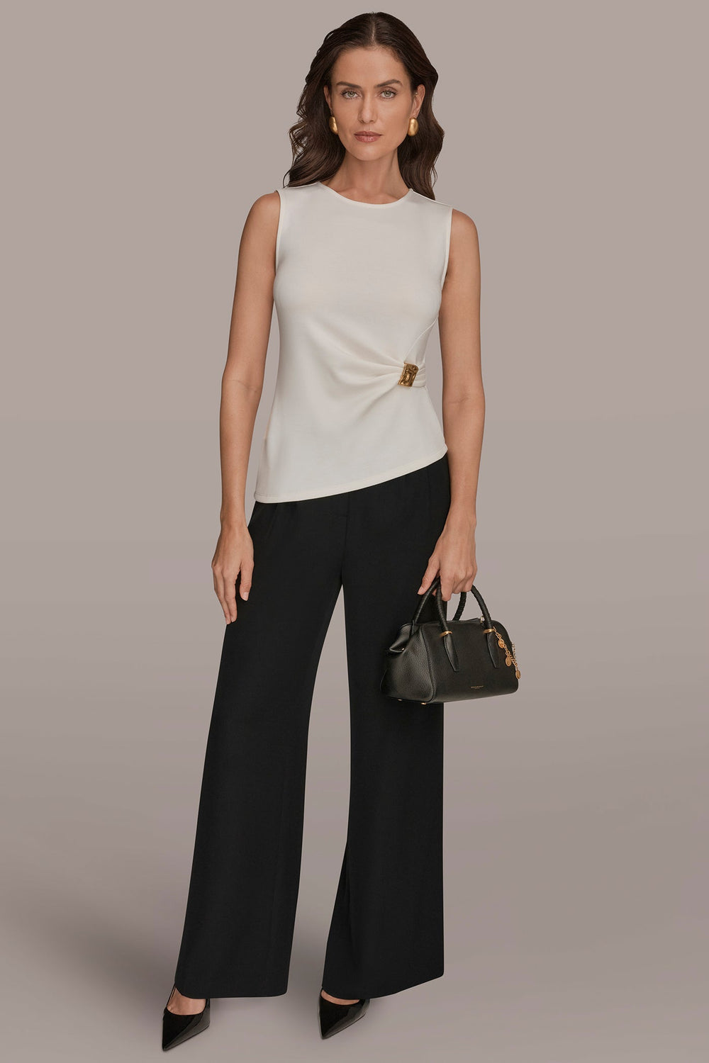Donna Karan | ASYMMETRIC HEM BLOUSE