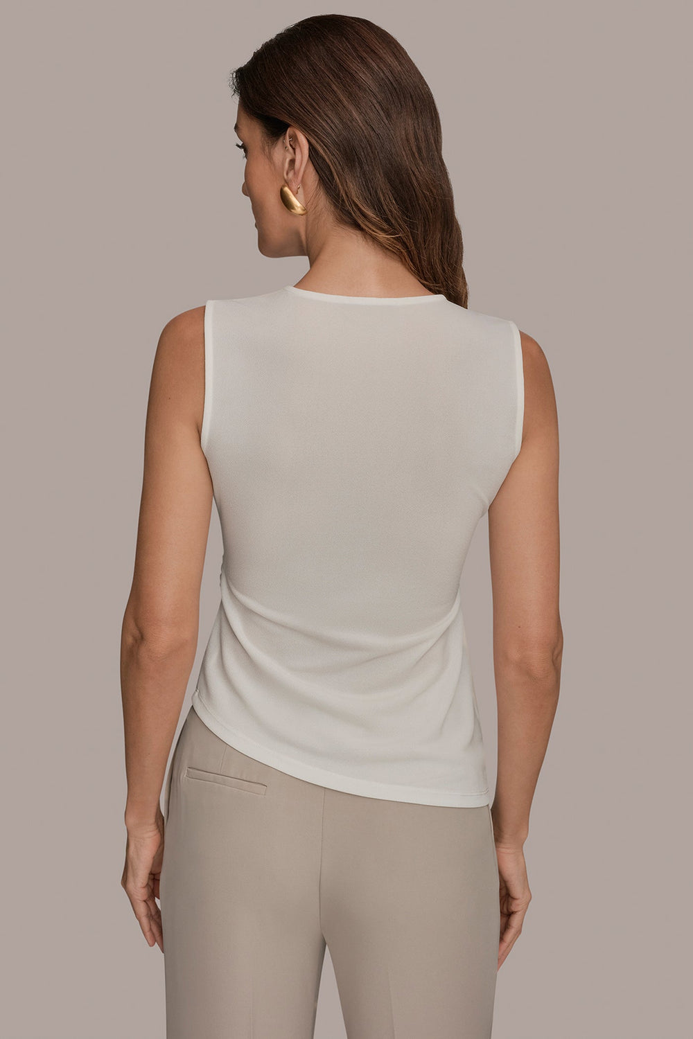 Donna Karan | ASYMMETRIC RUCHED TOP