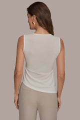 Donna Karan | ASYMMETRIC RUCHED TOP