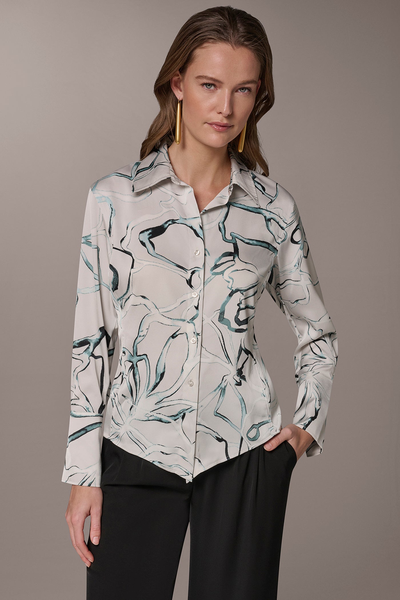 Donna Karan | PRINTED BLOUSE