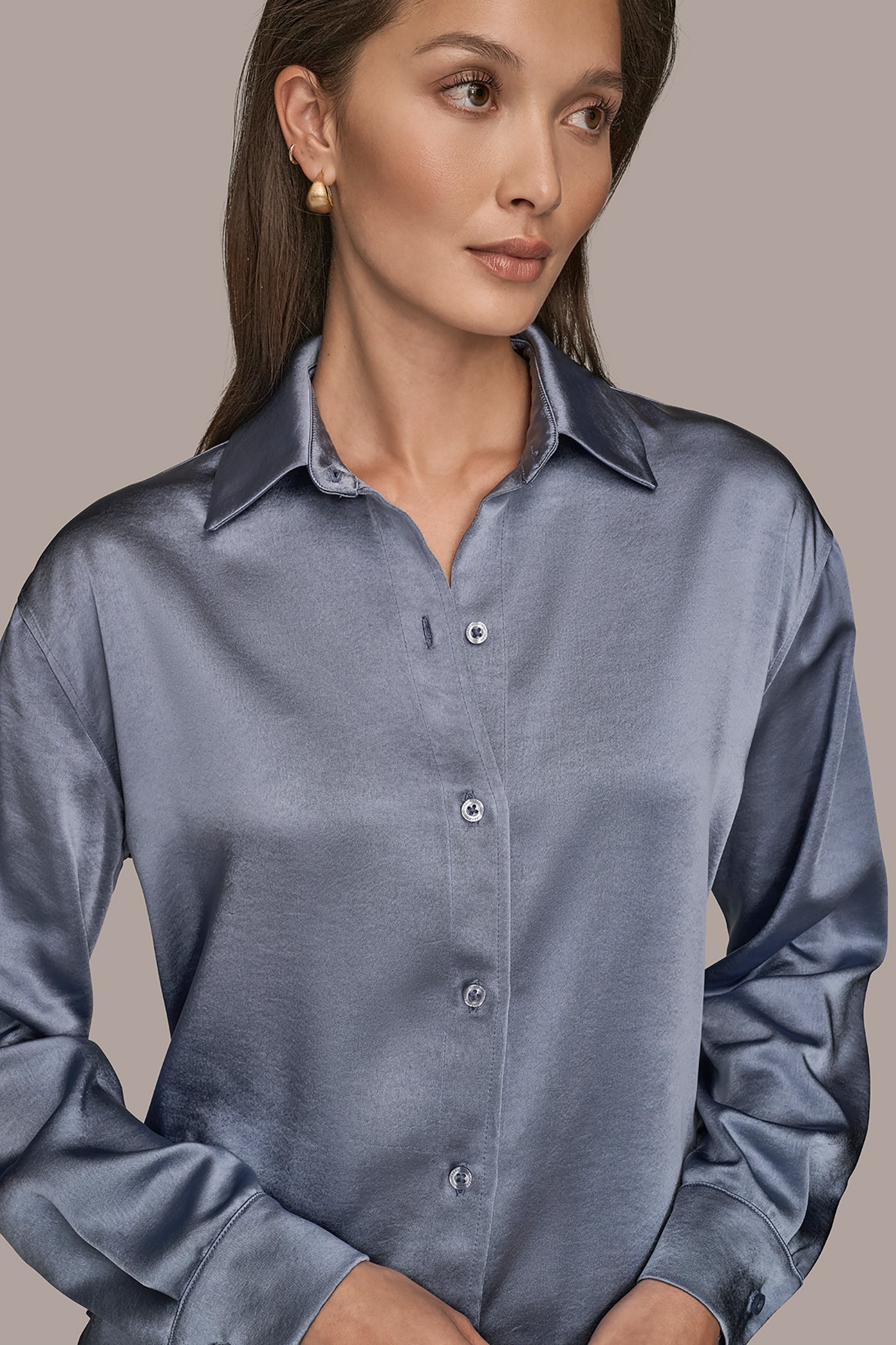 Donna Karan | SATIN SHIRT