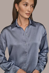 Donna Karan | SATIN SHIRT