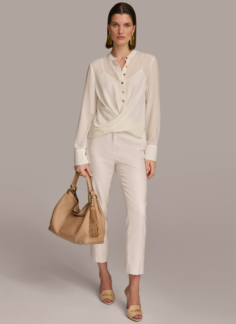 Donna Karan | FAUX WRAP TOP