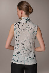 Donna Karan | BUTTON SHOULDER BLOUSE