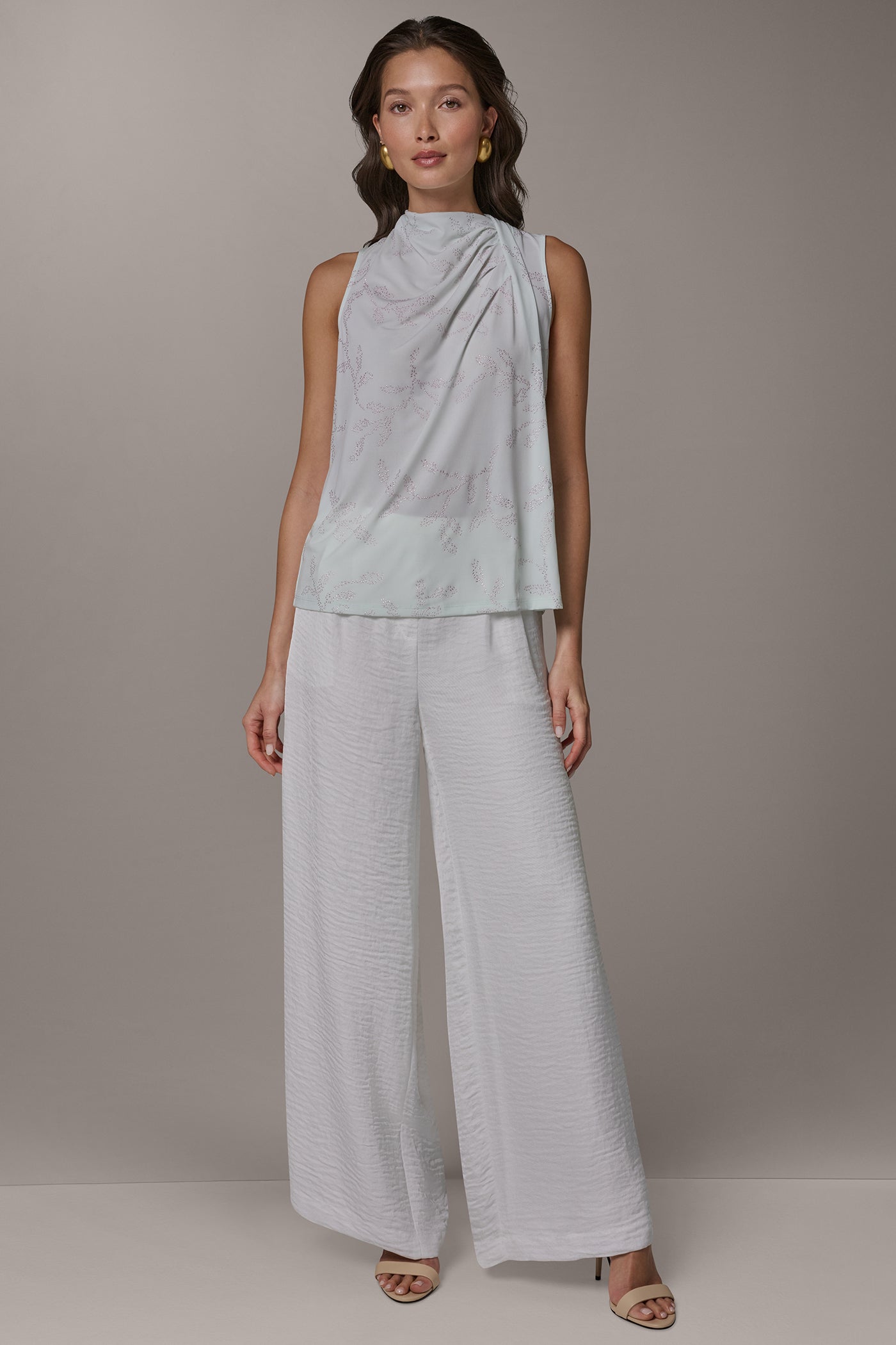 Donna Karan | DRAPE TWIST SHOULDER BLOUSE