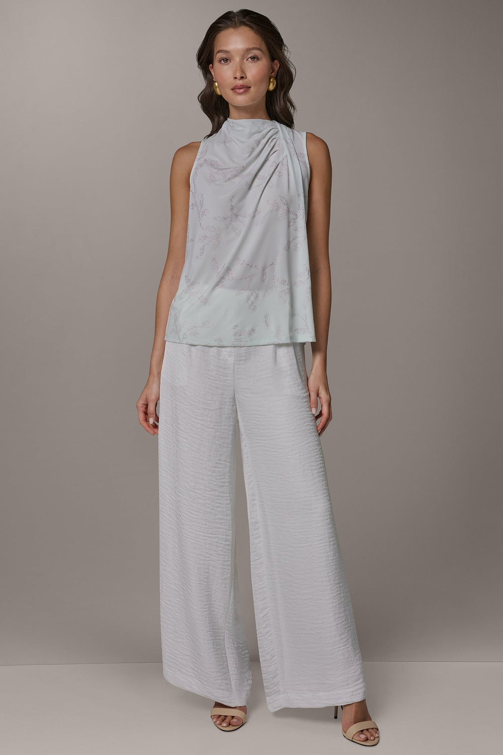 Donna Karan | DRAPE TWIST SHOULDER BLOUSE