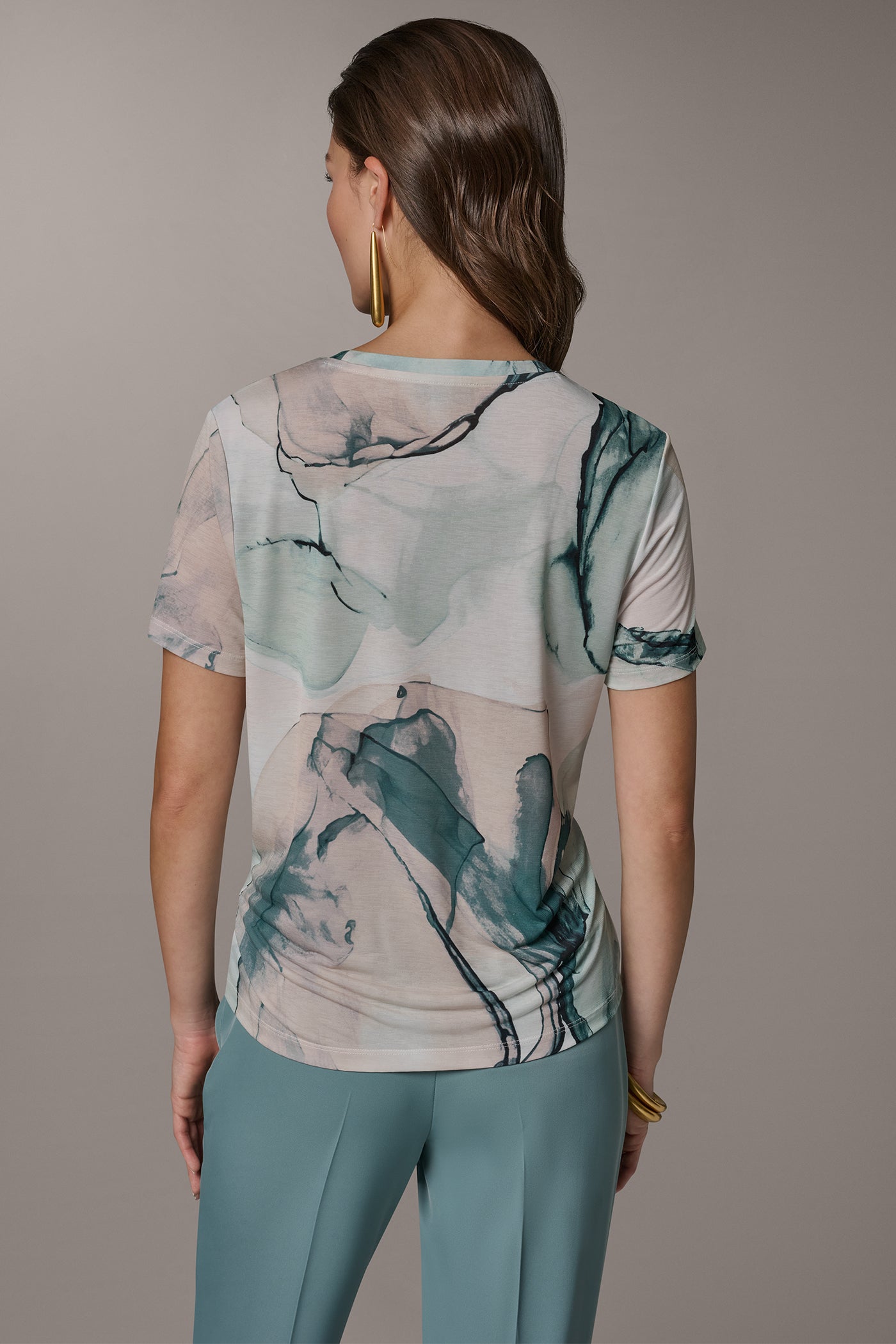 Donna Karan | SHORT-SLEEVE FLORAL SHIRT