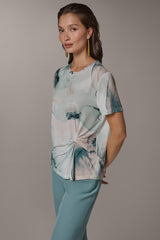 Donna Karan | SHORT-SLEEVE FLORAL SHIRT