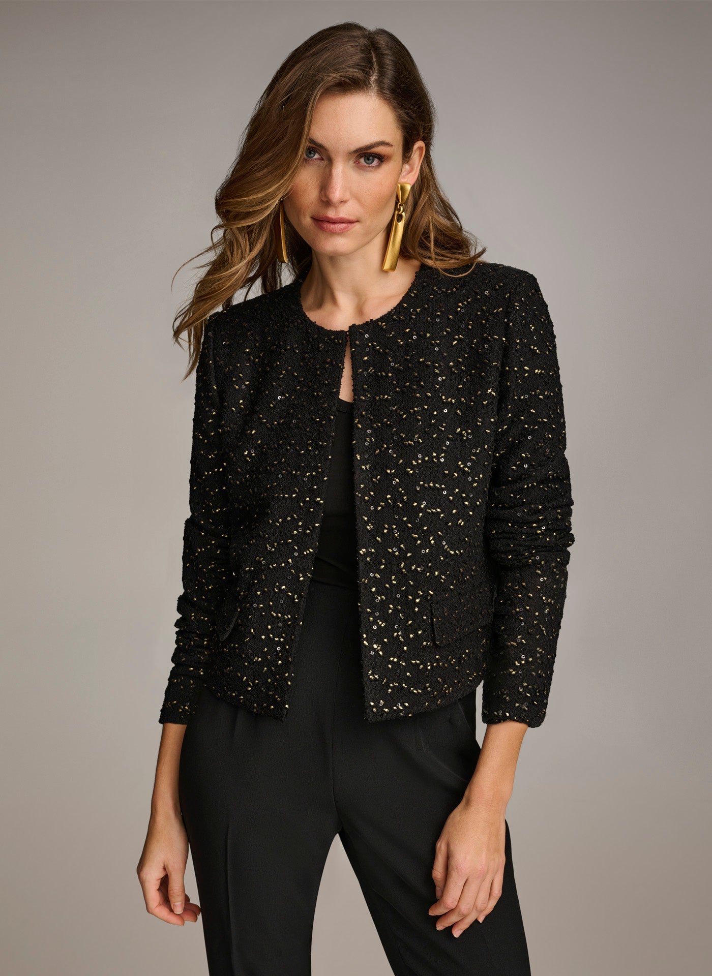Donna Karan | FOIL POPCORN JACKET