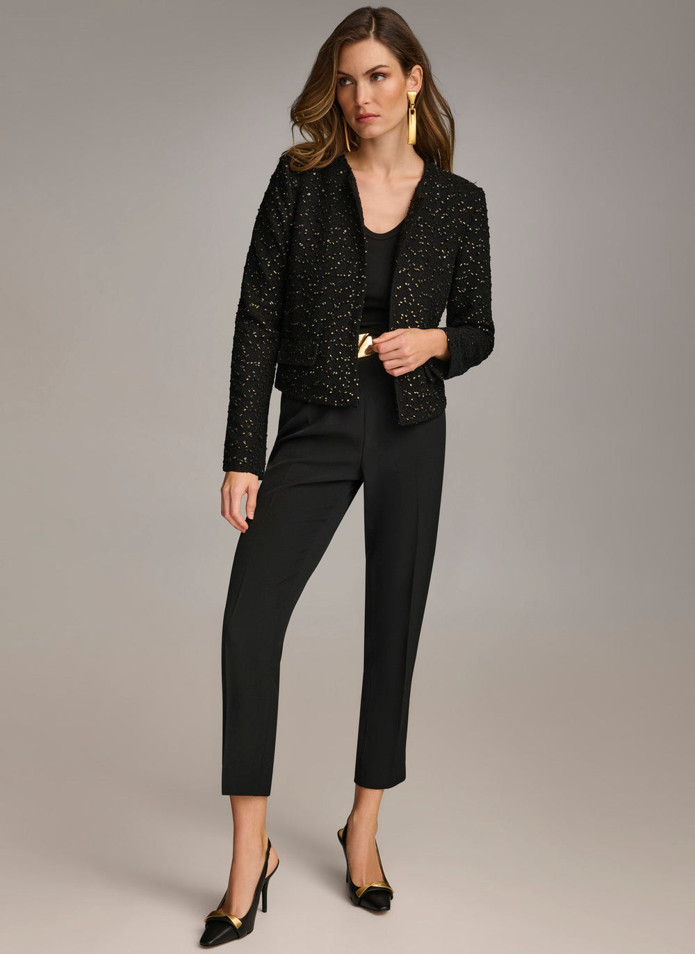 Donna Karan | FOIL POPCORN JACKET
