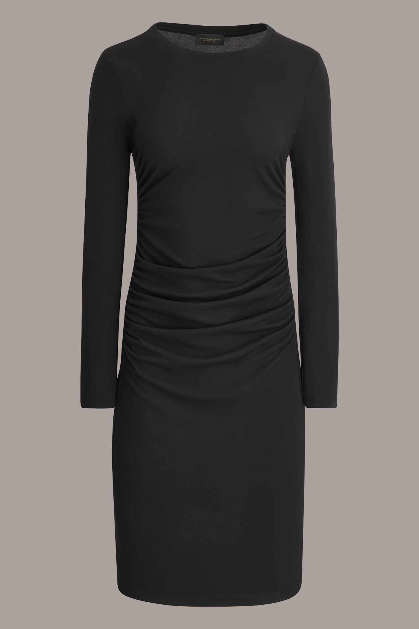 Donna Karan | LONG SLEEVE RUCHED DRESS
