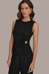 Donna Karan | ASYMMETRIC RUCHED TOP