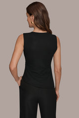 Donna Karan | ASYMMETRIC RUCHED TOP