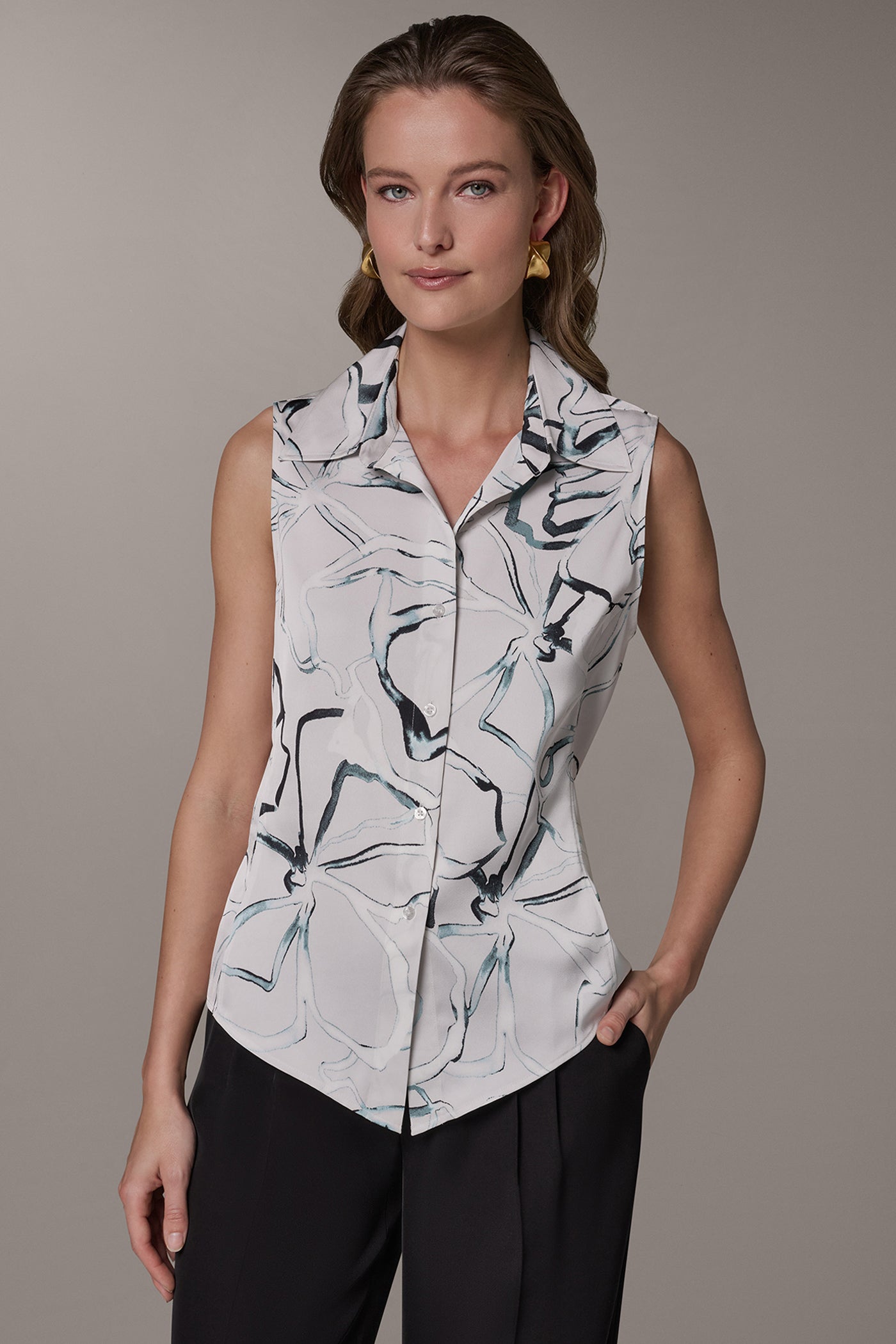 Donna Karan | PRINTED BLOUSE