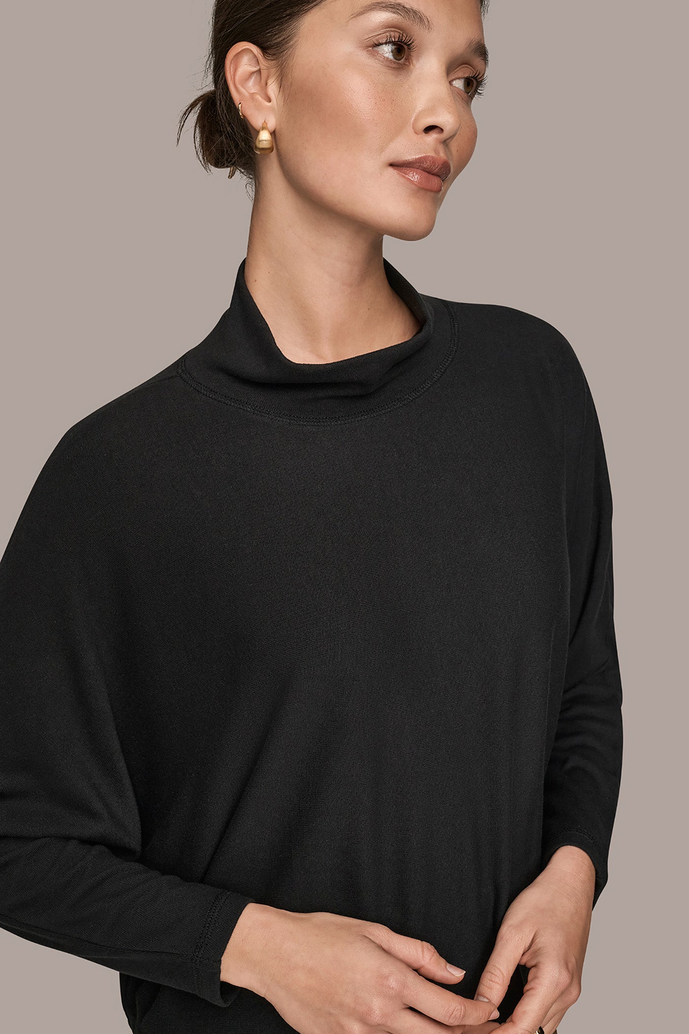 Donna Karan | MOCK-NECK TOP