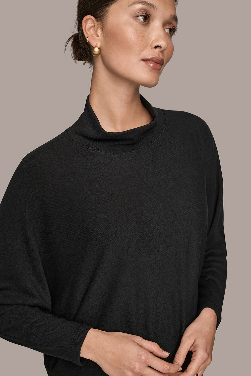 Donna Karan | MOCK-NECK TOP