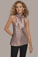Donna Karan | HIGH COWL-NECK BLOUSE