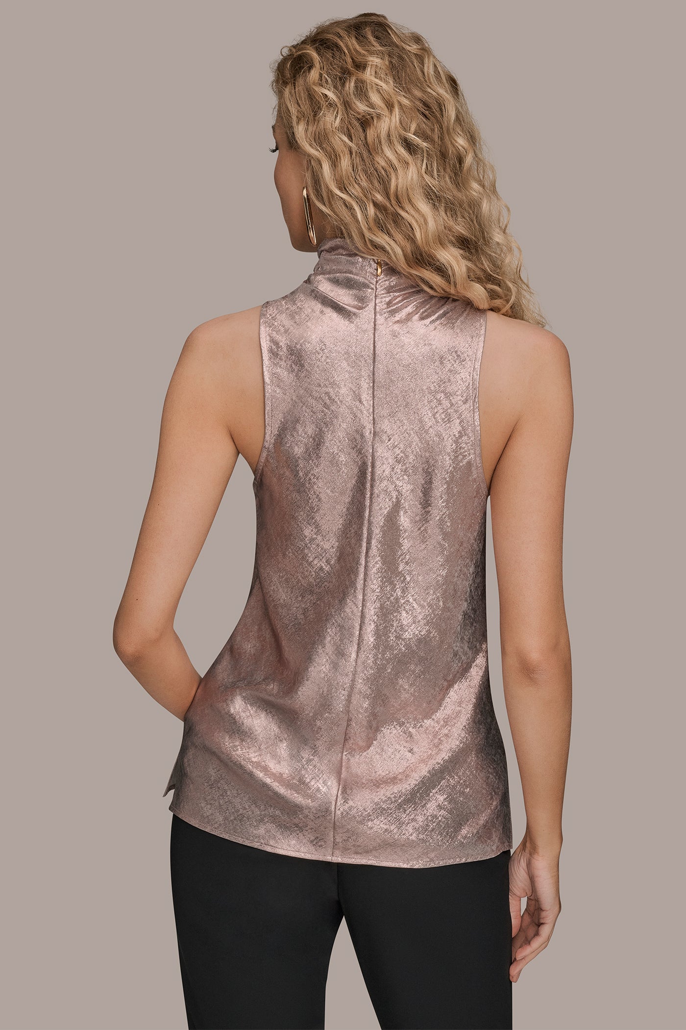 Donna Karan | HIGH COWL-NECK BLOUSE