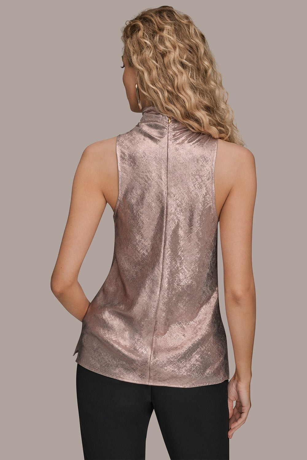 Donna Karan | HIGH COWL-NECK BLOUSE