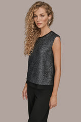 Donna Karan | CHIFFON-TRIMMED BLOUSE