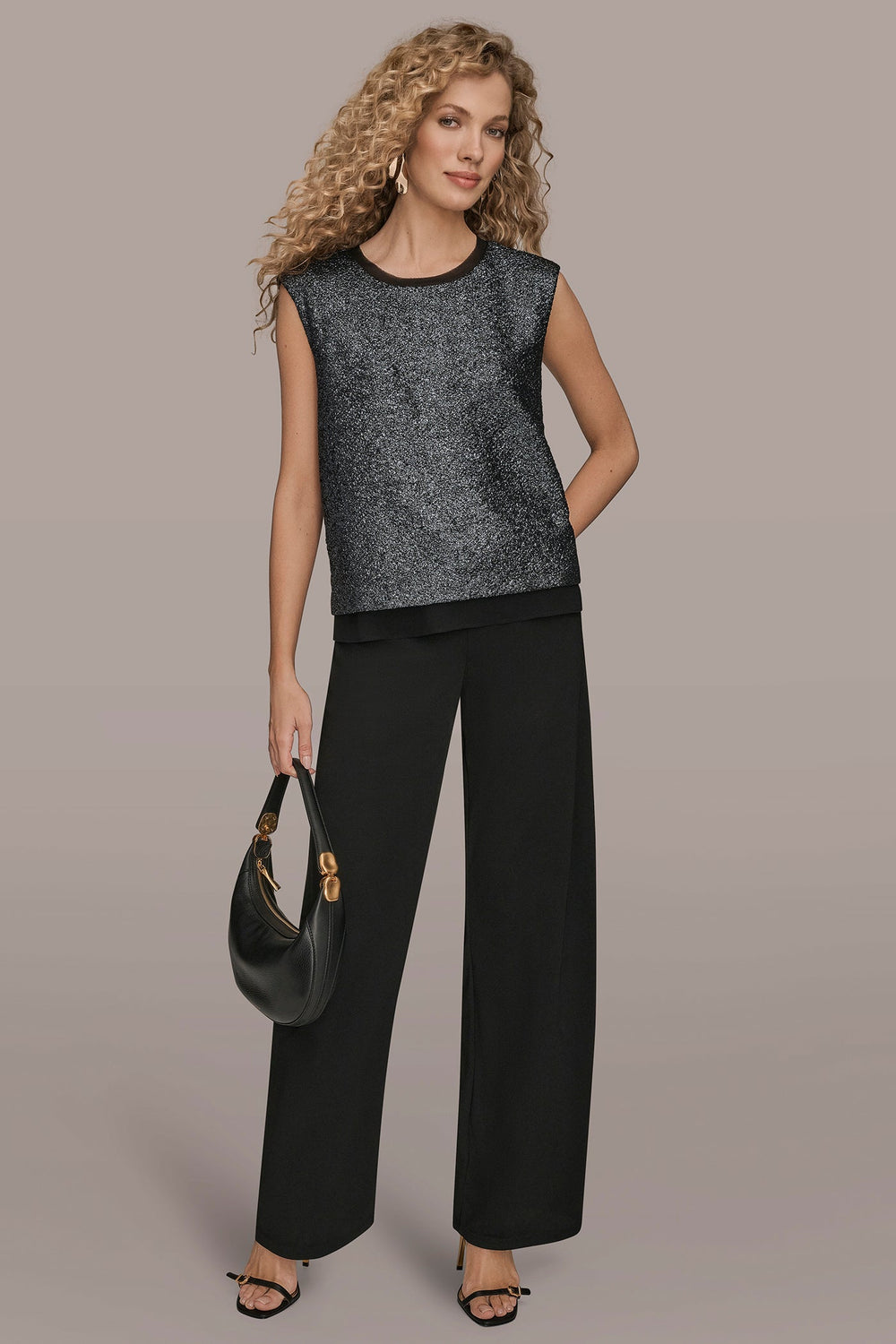 Donna Karan | CHIFFON-TRIMMED BLOUSE