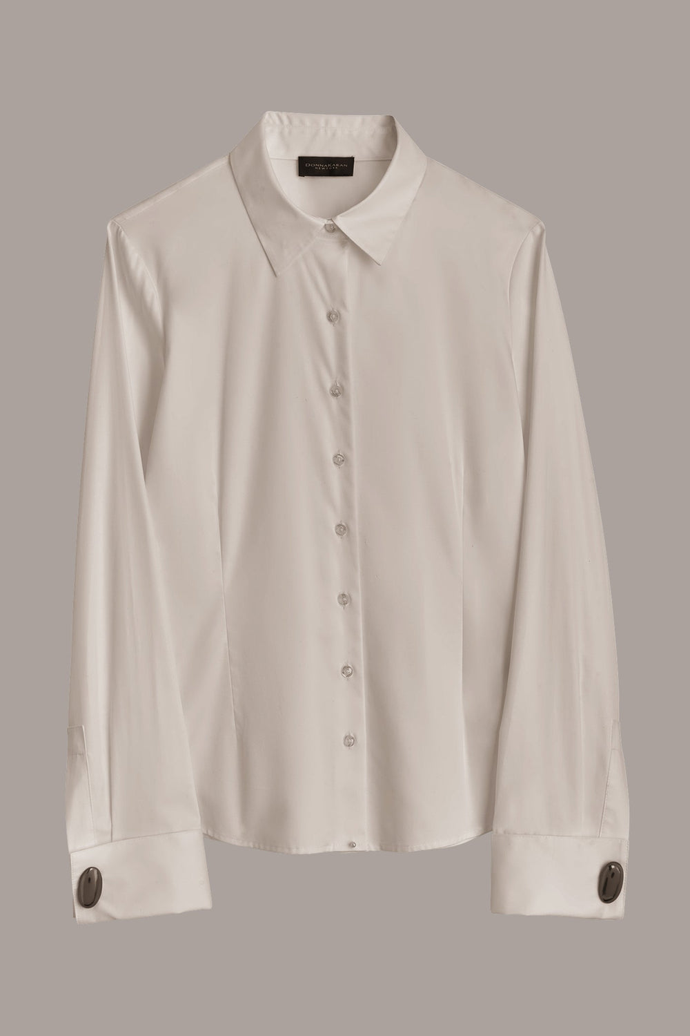 Donna Karan | BUTTON UP WITH CUFF HARDWARE TOP