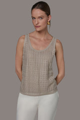 Donna Karan | GRID STITCH SHELL