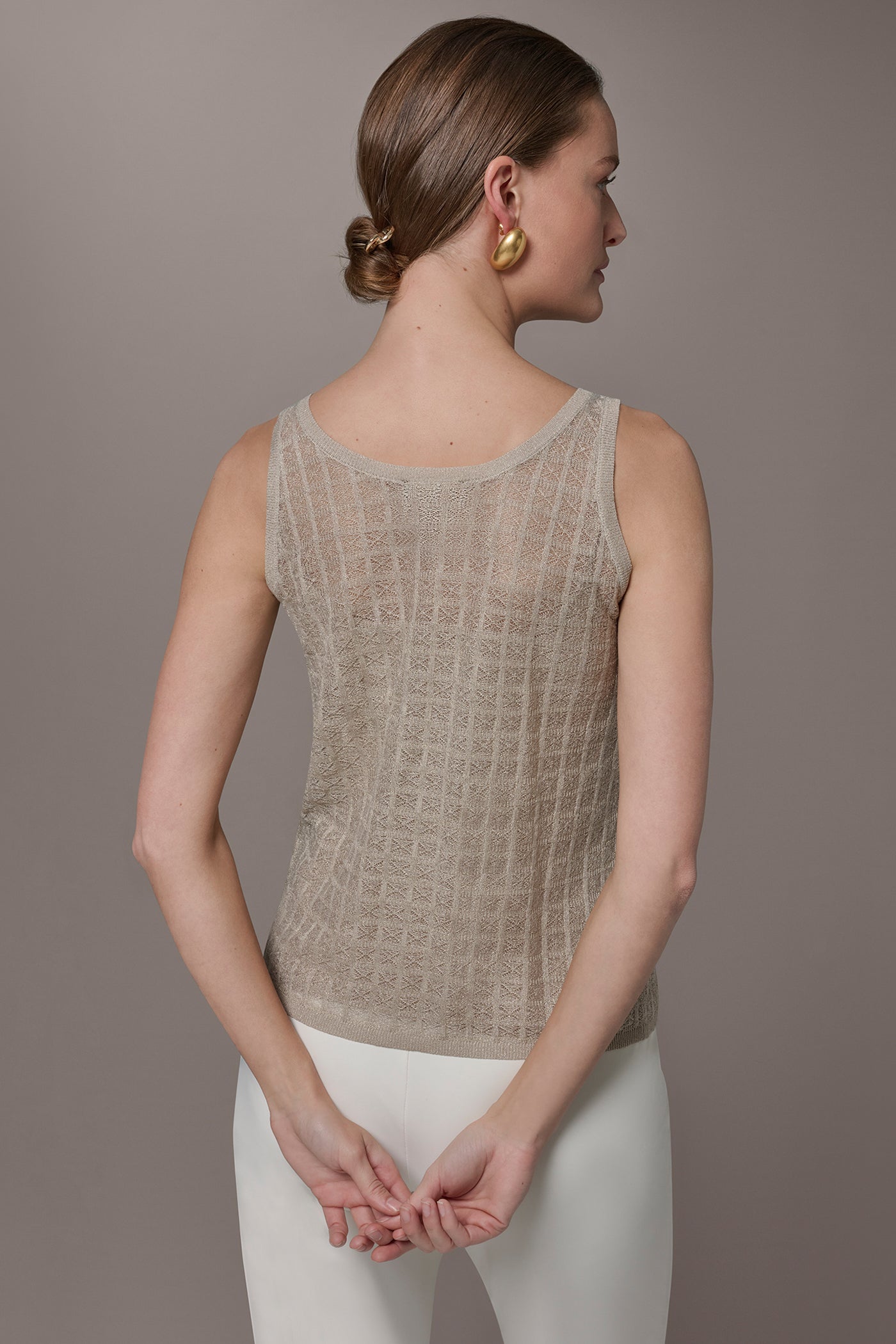 Donna Karan | GRID STITCH SHELL