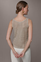 Donna Karan | GRID STITCH SHELL