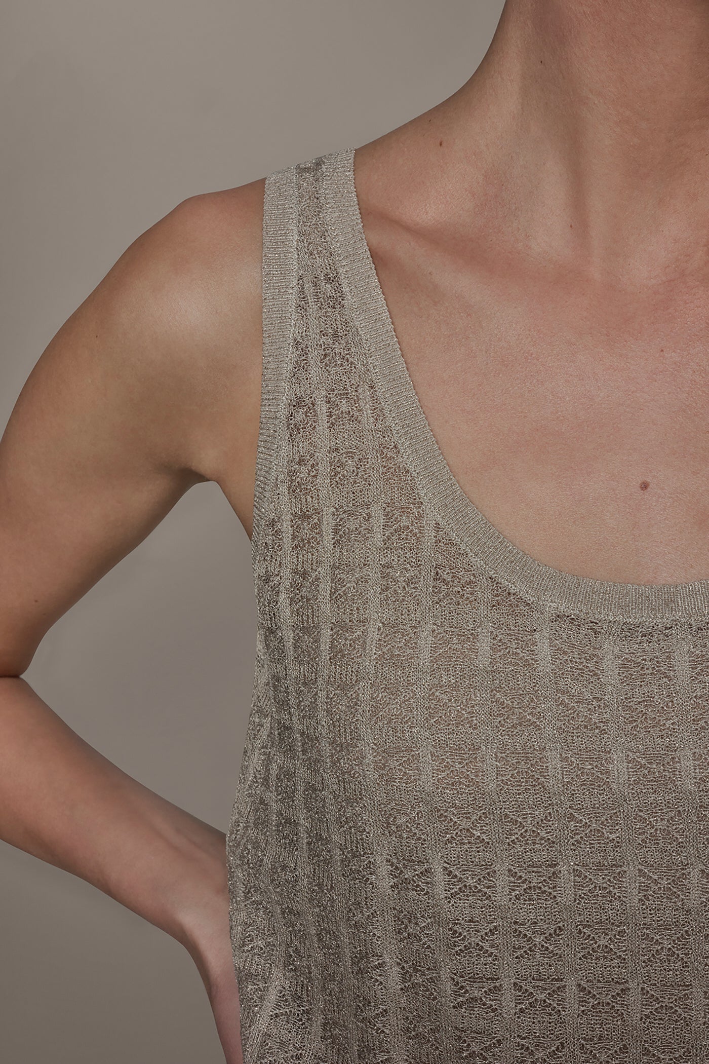 Donna Karan | GRID STITCH SHELL