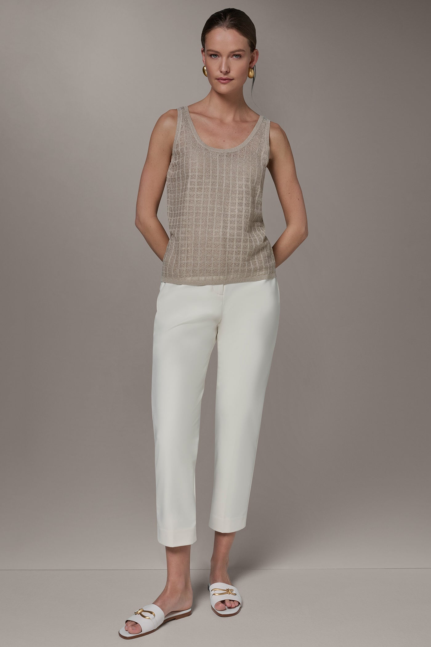 Donna Karan | GRID STITCH SHELL