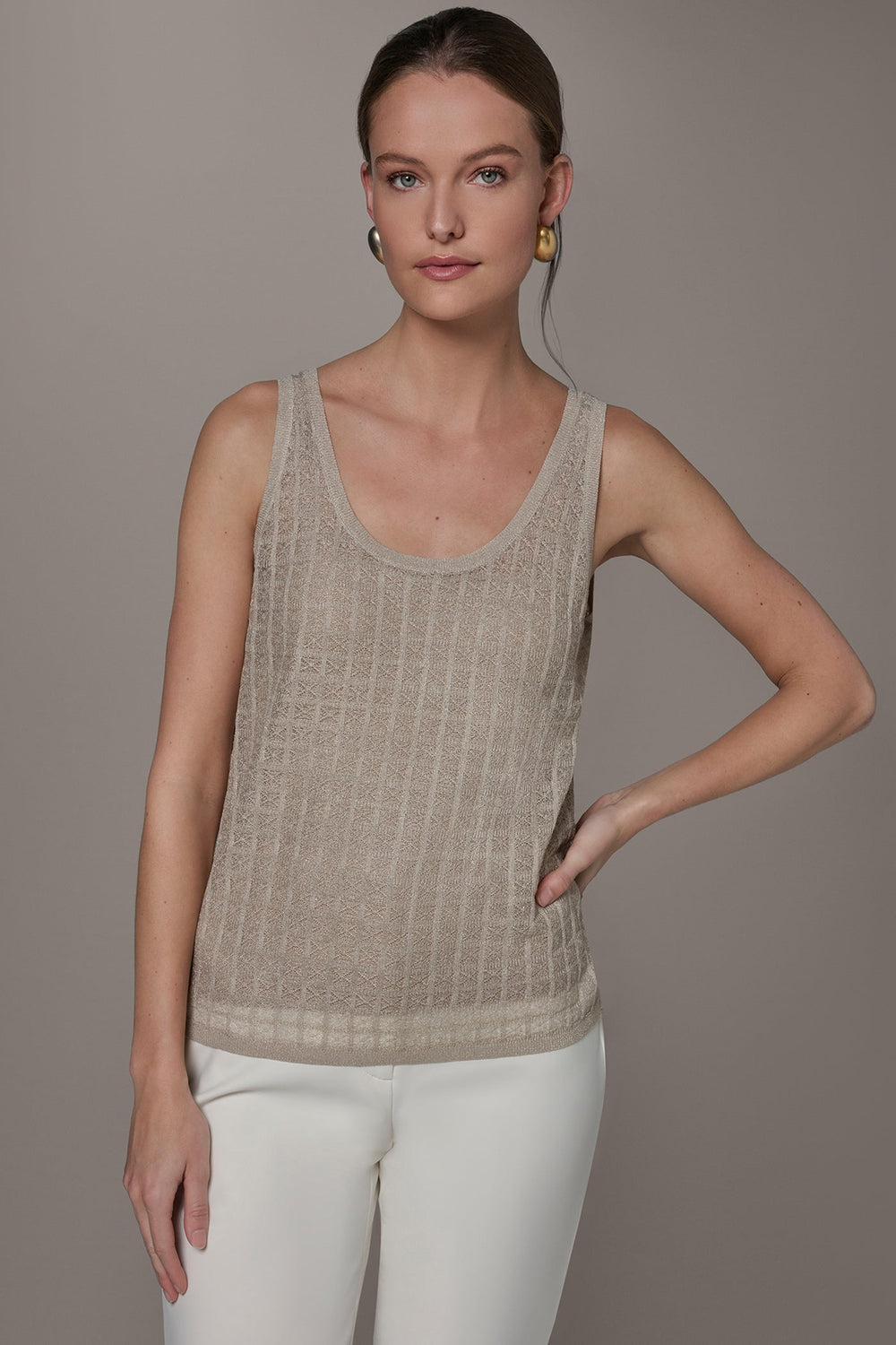 Donna Karan | GRID STITCH SHELL