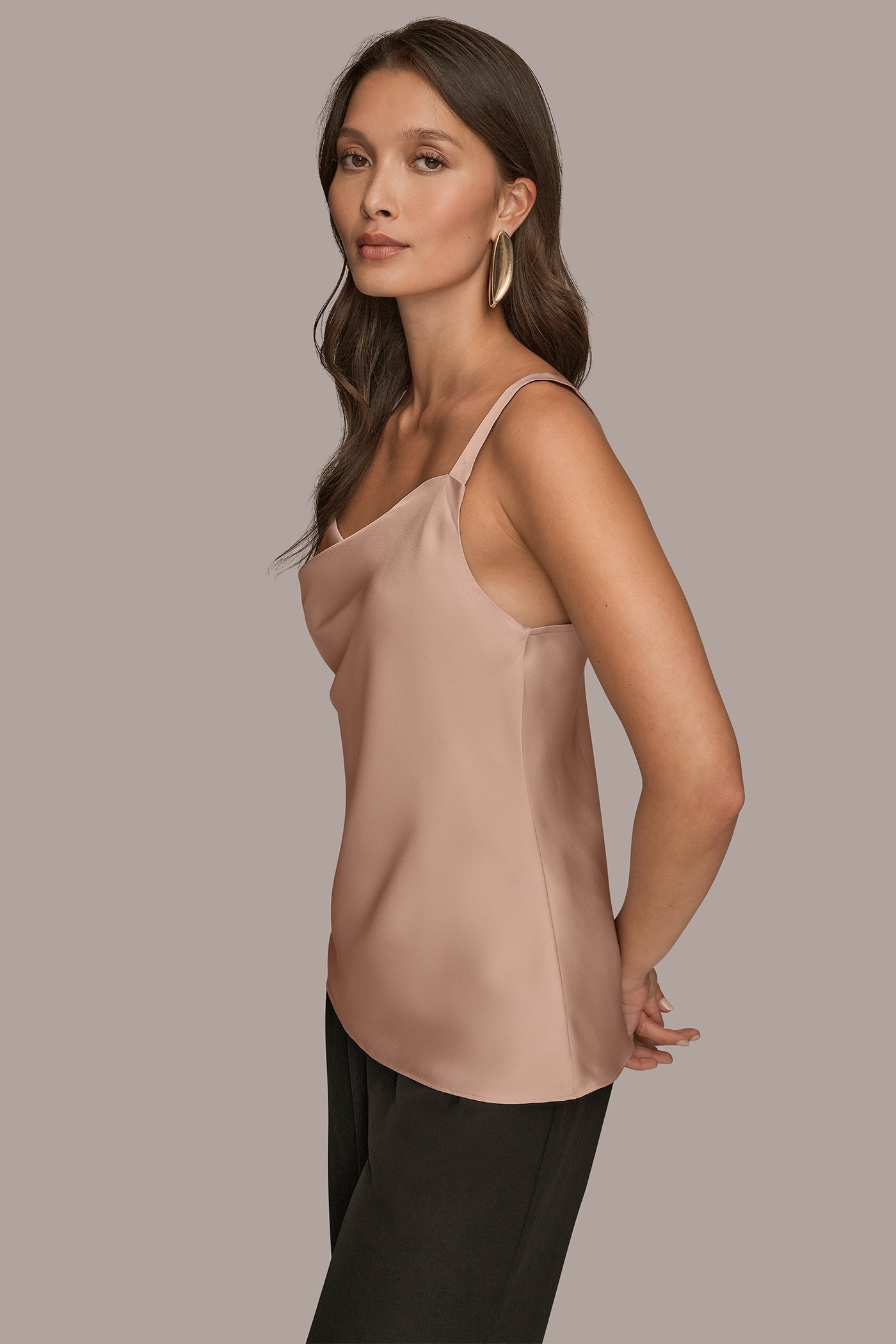 Donna Karan | SATIN COWL-NECK CAMISOLE