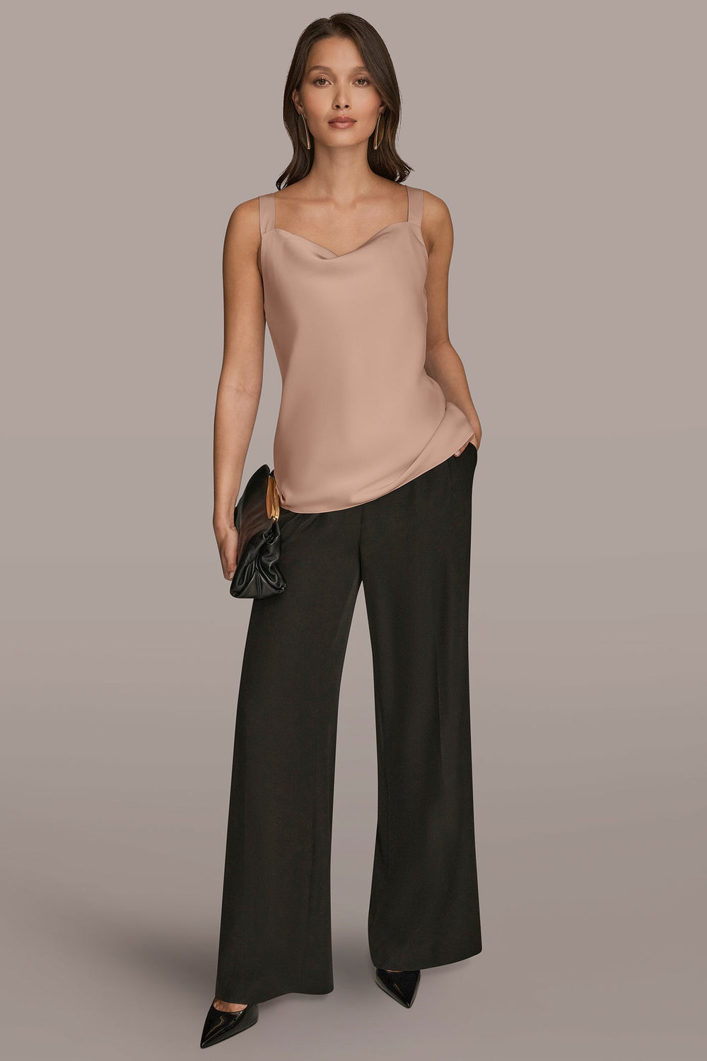 Donna Karan | SATIN COWL-NECK CAMISOLE