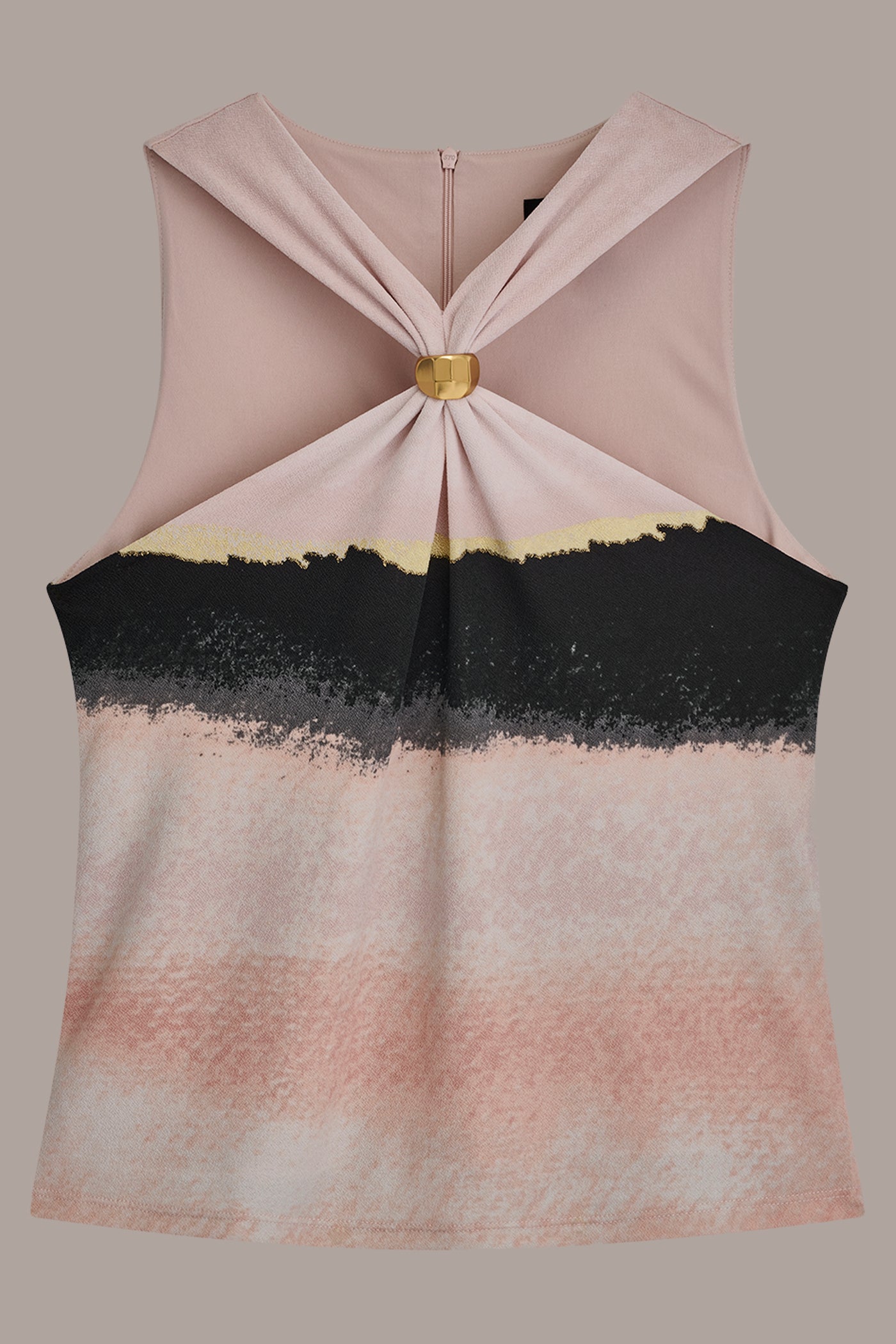 Donna Karan | PRINTED HALTER TOP