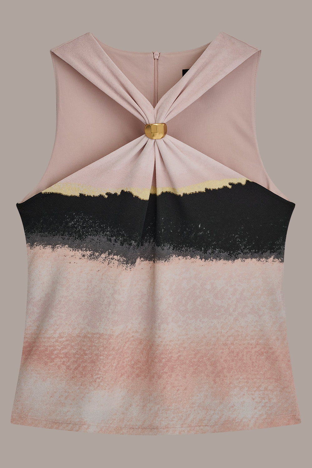 Donna Karan | PRINTED HALTER TOP