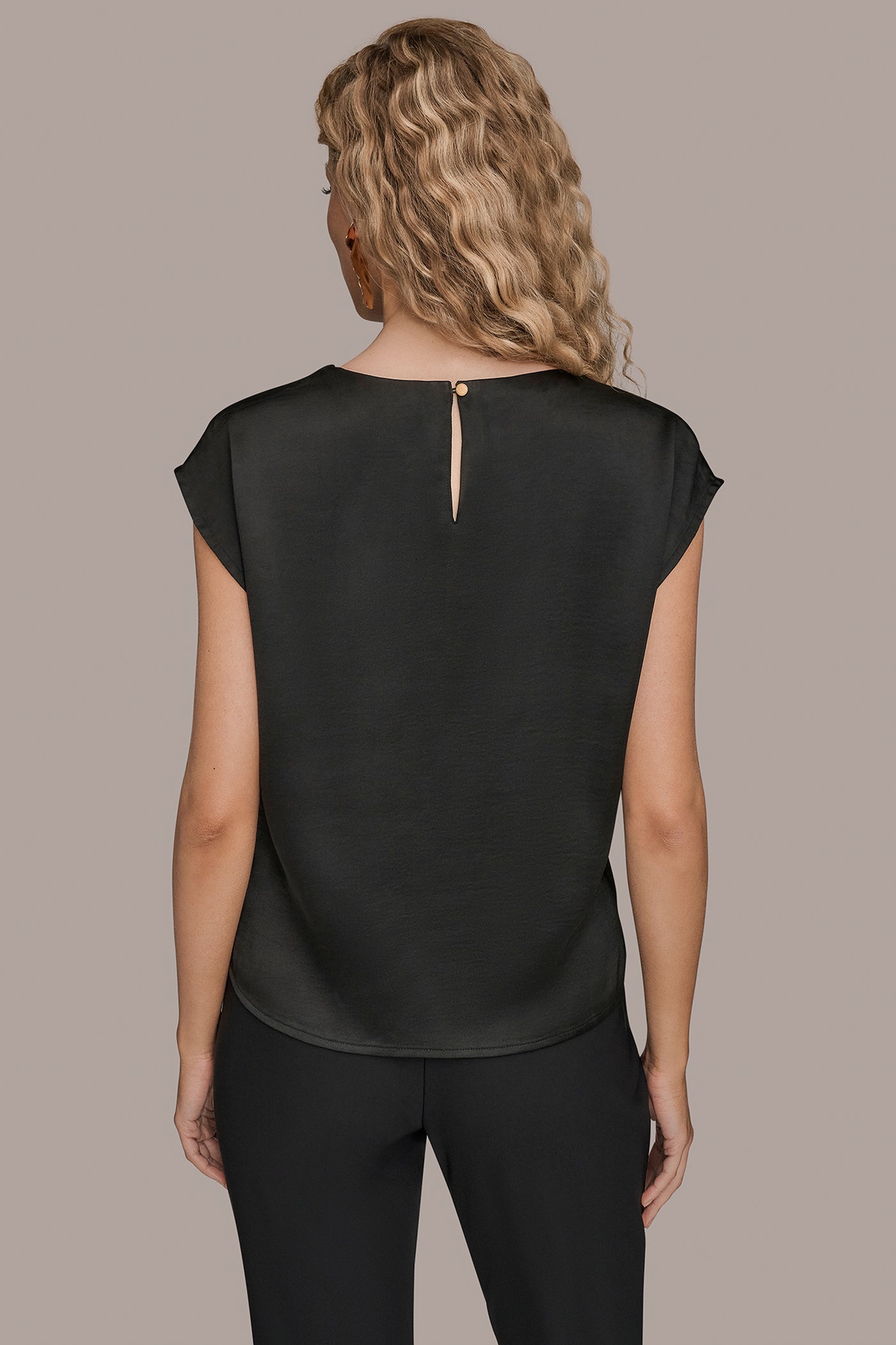 Donna Karan | FLORAL-EMBROIDERED BLOUSE