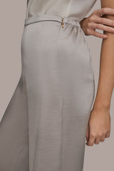Donna Karan | EXTRA HIGH-RISE SATIN PULL-ON PANT
