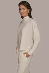 Donna Karan | MOCK-NECK TOP