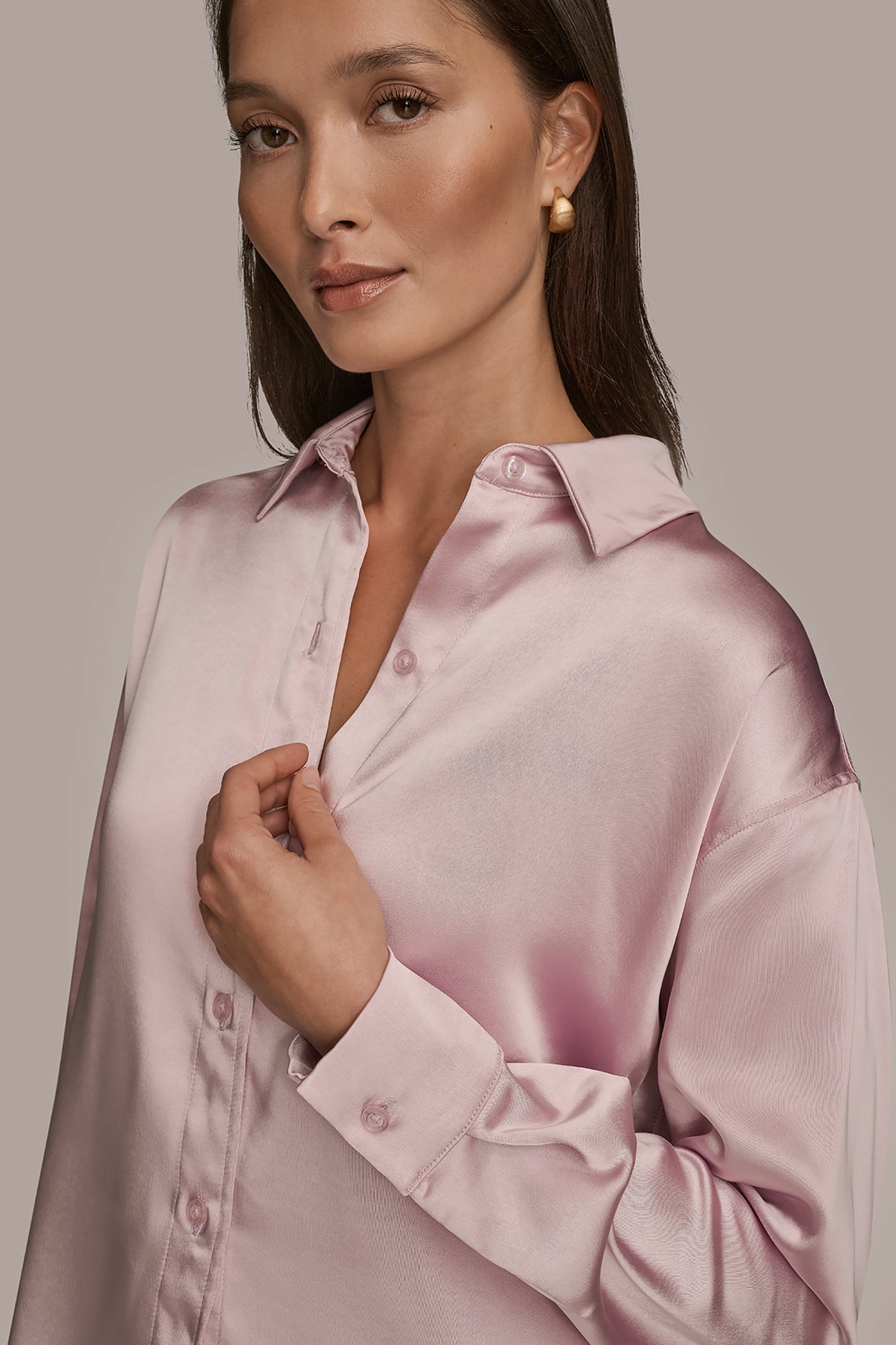 Donna Karan | SATIN SHIRT
