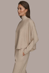Donna Karan | MOCK-NECK TOP
